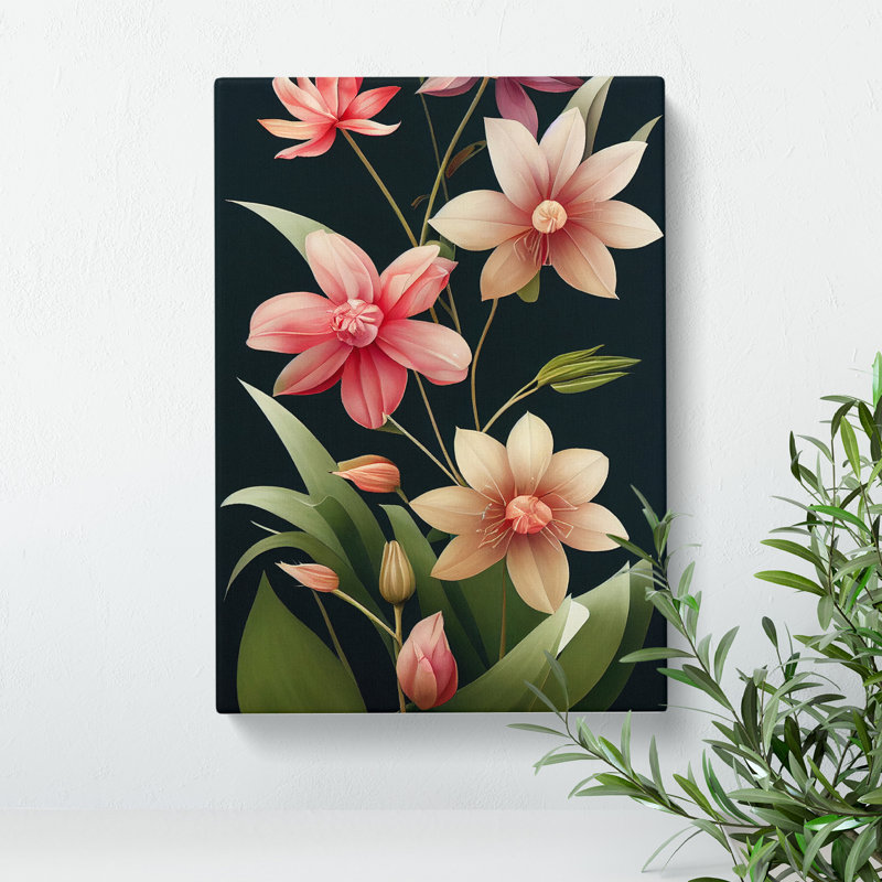 The Classic Flowers No.4 - Wrapped Canvas Print, 50cm H x 35cm W x 3cm D