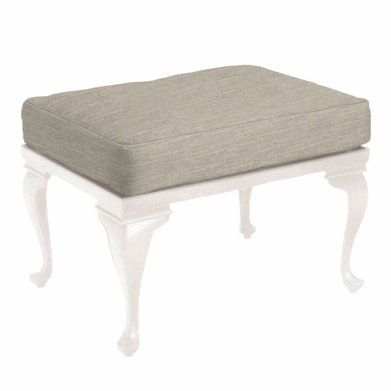 Repose-pieds Provance, Pas de soudure, Sunbrella® ‑ lin colombe, Craie