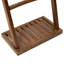 Échelle à couvertures autoportante en bois massif de 179 cm avec tablette de rangement
