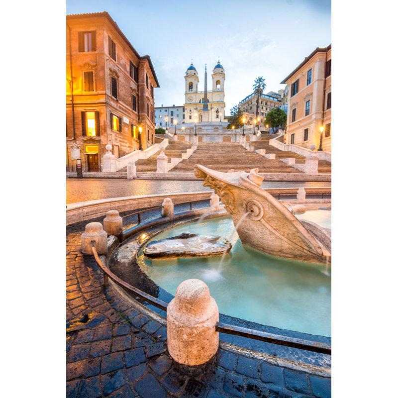 Fontana Di Trevi, Rome, H 36 po x l 24 po