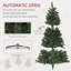 Arbre de Noël artificiel 7,5 pi, arbre de Noël avec 1346 branches, ouverture automatique, décoration des Fêtes avec base en acier pour bureau à domicile-118034125