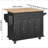 Kitchen Island Cart Rolling Storage Cabinet on Wheel with Drawer & Shelves-595434880