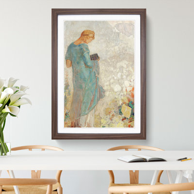 Pandora Vol.2 by Odilon Redon - Framed Print