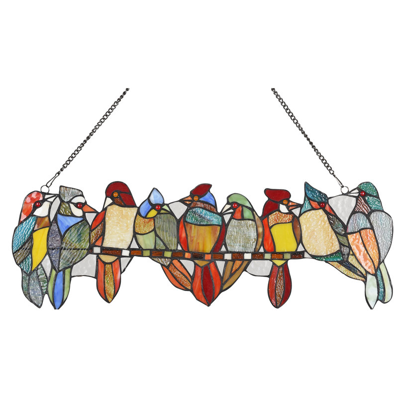 Panneau de fenêtre Birds on a Vine