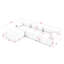 Canapé modulaire modulaire, capitonnage à boutons et bricolage, canapé en L avec repose-pieds réversible, velours