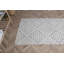 Vintage Turkish Kilim Runner Enhances Kitchen with Beige Oriental Designs and Farmhouse Aesthetic