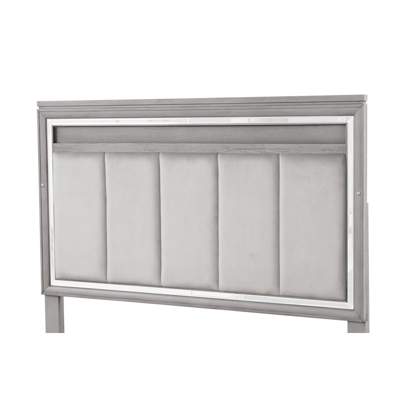 Upholstered Panel Bed, Queen