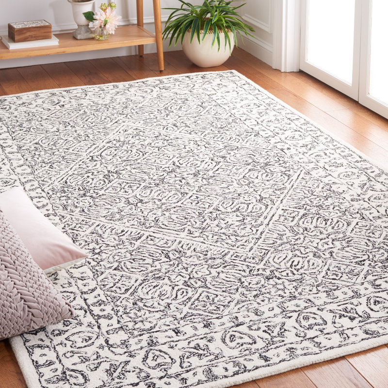 Tapis oriental en laine / coton touffeté à la main Dip Dye, Rectangle de 5 pi x 8 pi