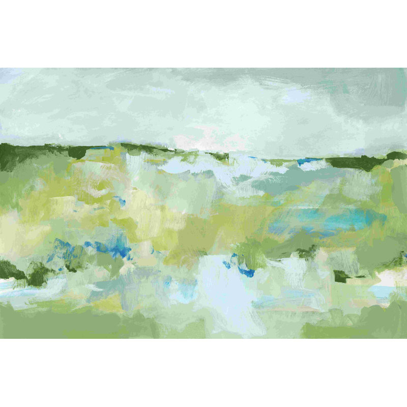" Spring Green II " by Christina Long Painting Print, 32" H x 48" W  