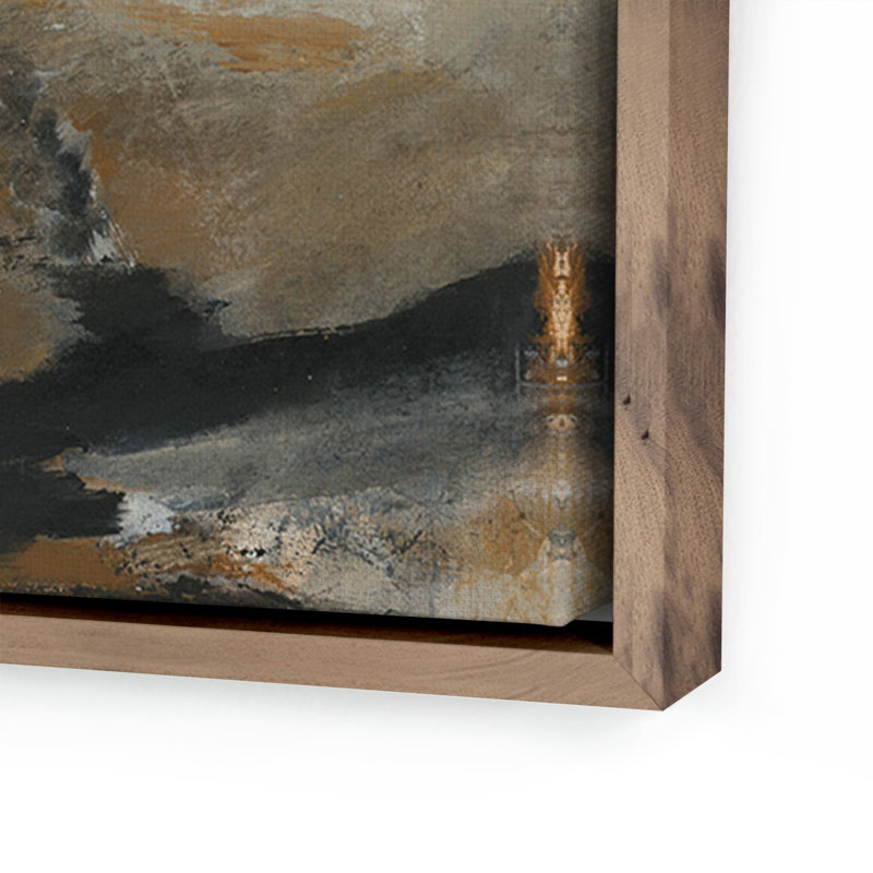 The Luxury of Time Painting by Melanie Biehle, 32" H x 27" W, Rustic Walnut Canvas Floater Framed