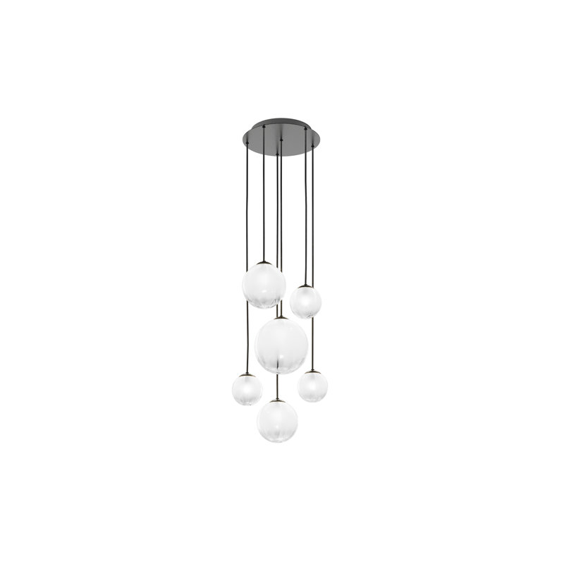 Puppet 6 - Light Pendant, White, Matte Black