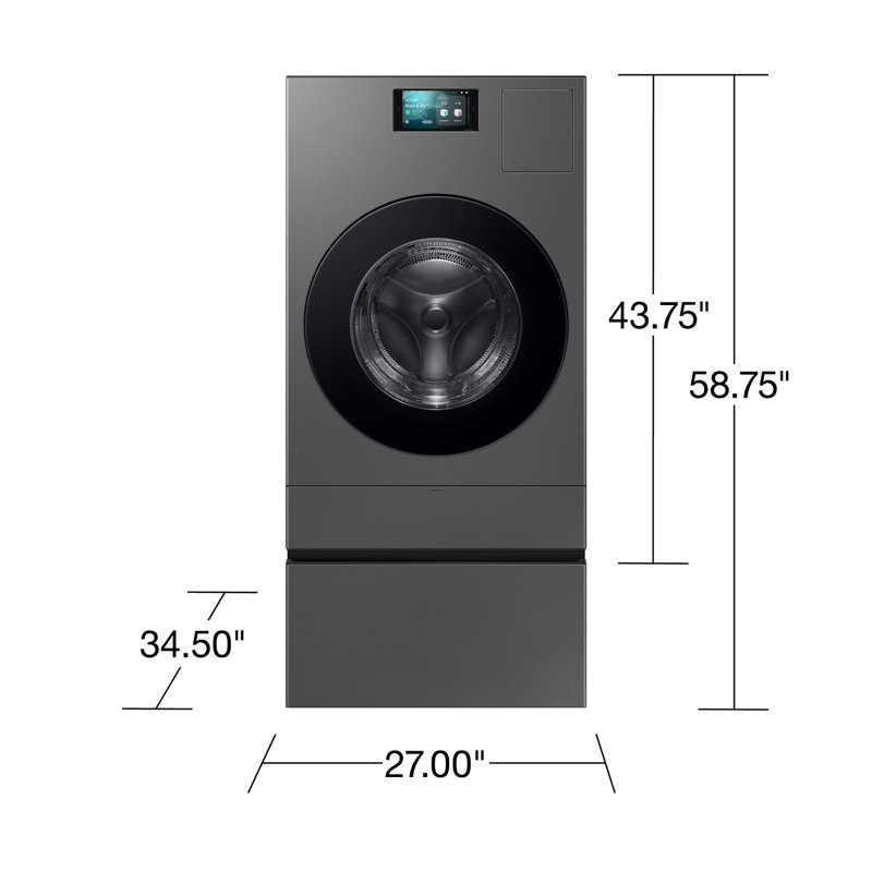 Samsung Bespoke AI Laundry Combo Pedestal with Storage Drawer