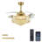 Houstyn Dimmable Crystal Ceiling Fan with LED Lights and Remote Control-1650773953-1733840709