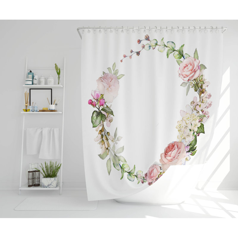 Pasadena Polyester Shower Curtain Set, 168cm H x 168cm W