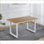 Table basse moderne à économie d'espace avec plateau en panneau de fibres à densité moyenne et pieds en métal - Longueur facile à nettoyer et réglable-1973402462-1973402458