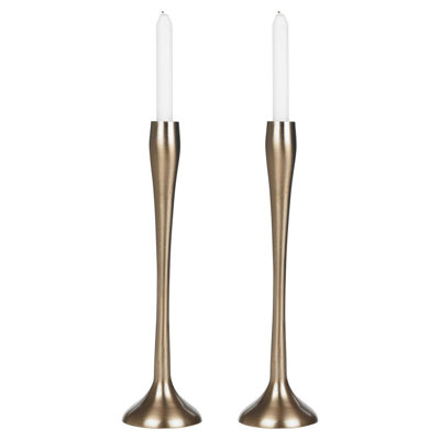 2 Piece Metal Tabletop Candelabra Set