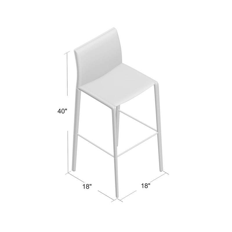 Tabouret de comptoir et de bar Zak, Caramel, Tabouret de comptoir (assise de 26 po de hauteur)