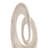 Mother of Pearl Shell Swirl Abstract Decorative Sculpture with Black Base-20525671