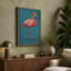 Graceful Flamingo Minimalist - Wrapped Canvas-113886369-113886394