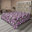 Lilas, vert réséda et prune / motif floral