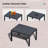 PURPLE LEAF Outdoor Chaise Lounge Chairs Set Recliner Aluminum Adjustable Chair with Wheels and Table for Poolside Beach Patio Reclining Sunbathing Lounger-345372421