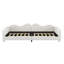 Full Size Upholstered Daybed, Sherpa Fabric Sofabed With Cloud-Shaped Backrest, No Box-Spring Needed, White(Old SKU: WF532069AAK)-403364746-403364744