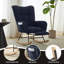 Ensemble fauteuil berçant à oreilles en tissu Teddy et repose-pieds, fauteuil à bascule d'allaitement avec poche de rangement latérale, mouvement de glissement fluide, base en bois massif sécurisée, fauteuil d'appoint confortable pour le salon-2014648244