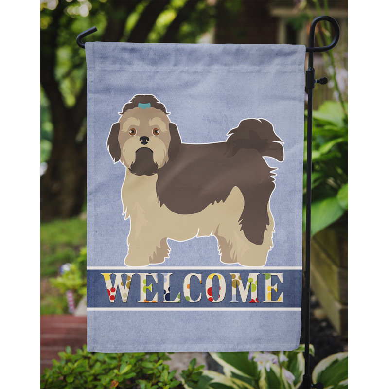 Drapeau impérial Shih Tzu Welcome Garden taille 9EC59815D20042D399EE9FCE8498D299, Bichon russe gris