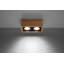 Riner Solid Wood Flush Mount