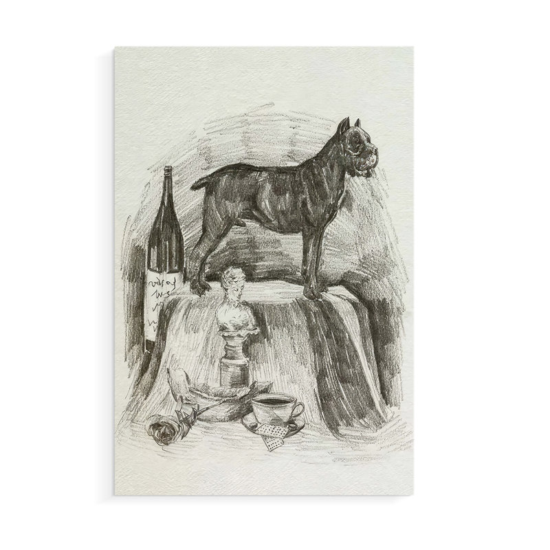 A Gentleman I -Canvas Print Only - NOT FRAMED, 18" H x 12" W