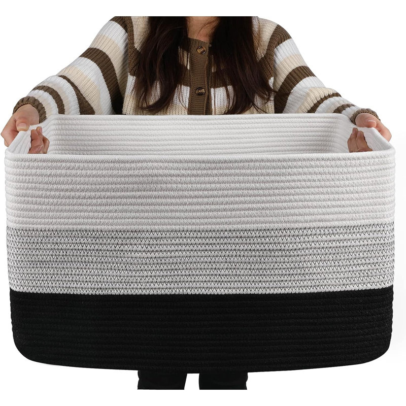 Dovecove Fabric Decorative Basket, 71, Black