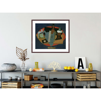 Bouteille d'Anis del Mono par Pablo Picasso - estampe numérique encadrée