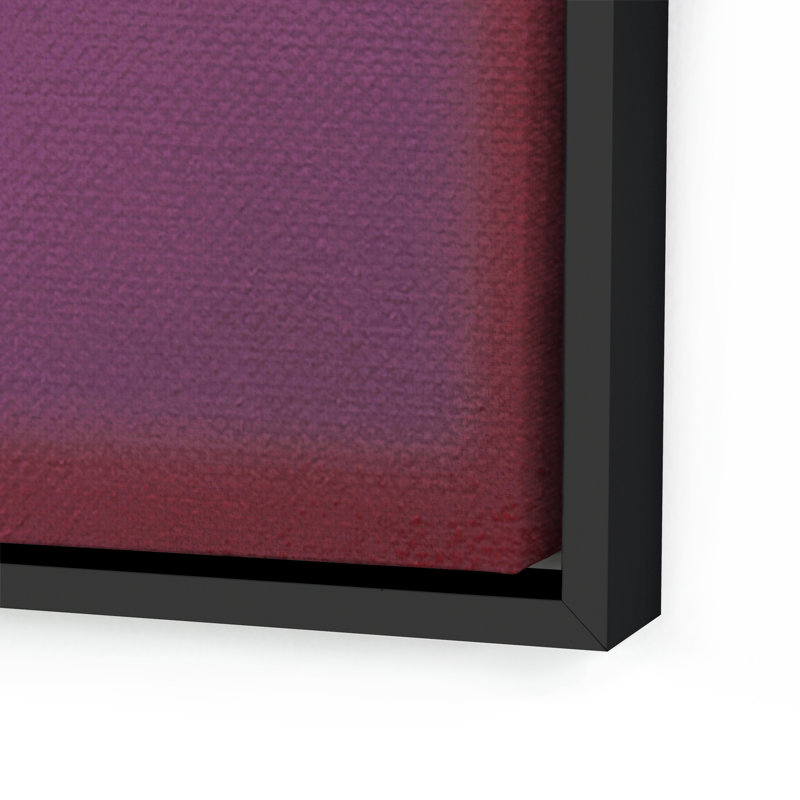 Composition Deep Painting by Charles Stuart, Black, Violet, 40" H x 30" W x 2" D