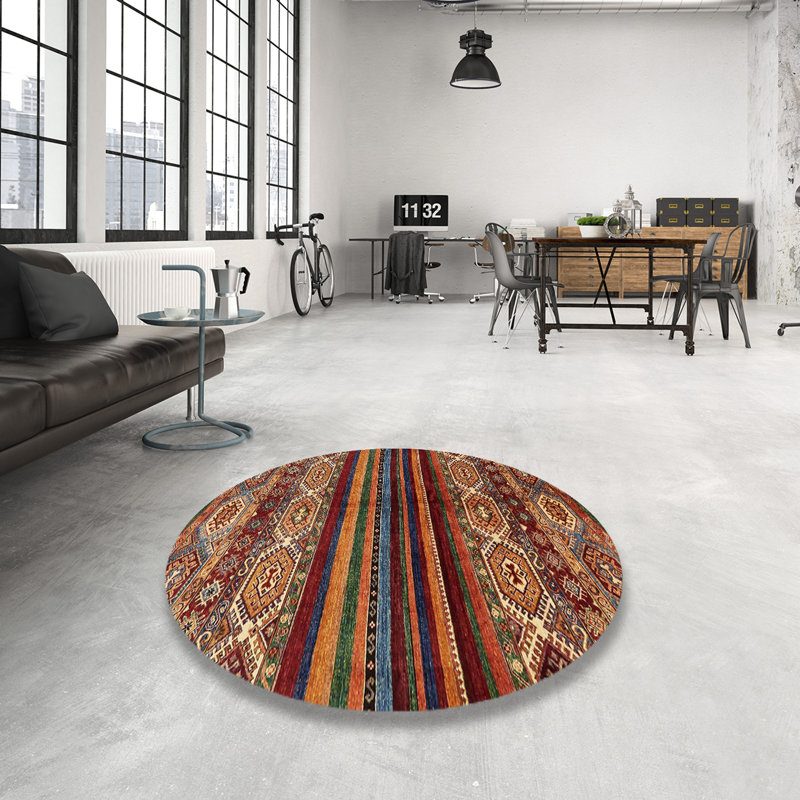 19 - Tapis abstrait moderne 600, Rond 8 pi