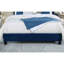 Elegant 1Pc Bed Fully Upholstered Frame Fabric Tufted HB Bedroom Wingback Design-2034816319