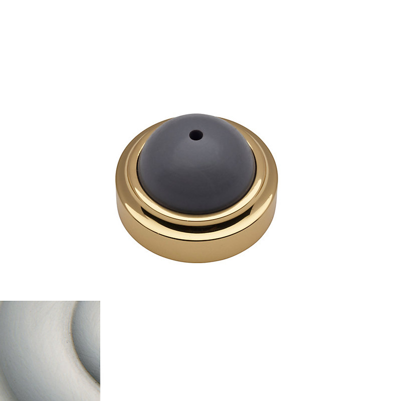 Convex Wall/Handle Bumper, Satin Nickel
