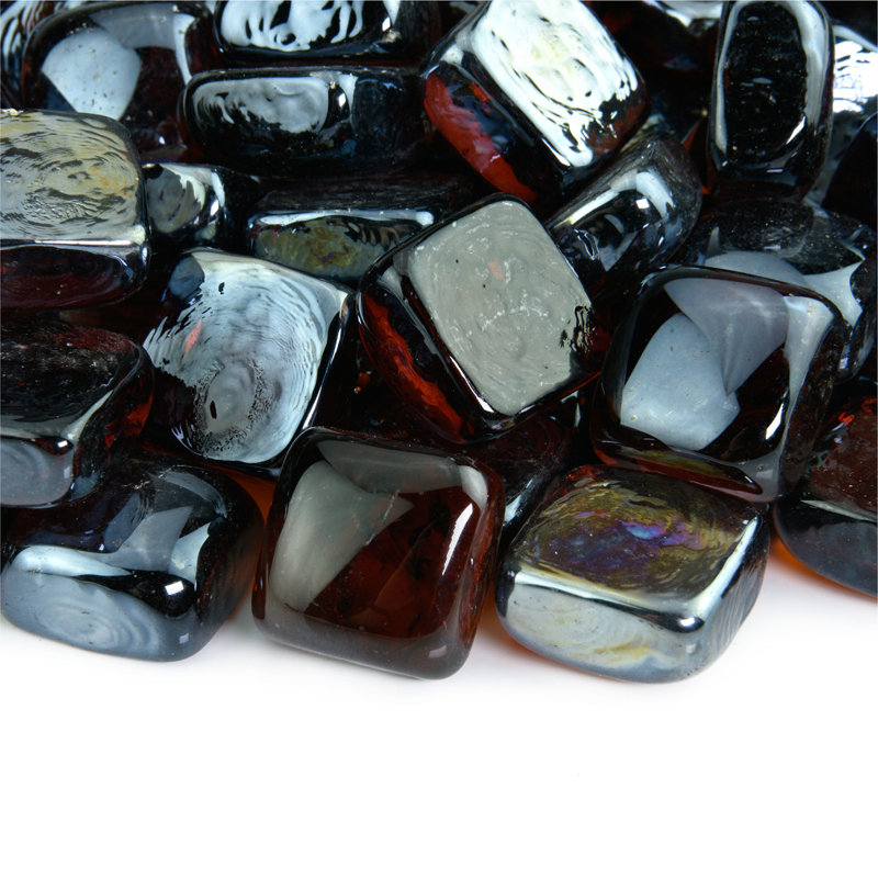 11 Lb. Fire Glass, Cowboy Brown
