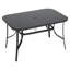 Heasley Glass Outdoor with Umbrella Hole Dining Table-517507948