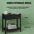 Slim Storage Cabinet Table, Narrow Side Table, End Table