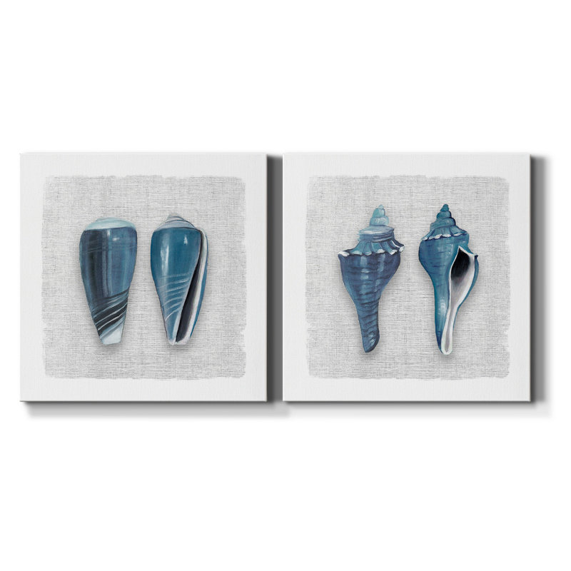 «By the Sea Front III», ensemble de 2 reproductions d'art sur toile tendue, H 10 po x l 10 po x P 1 po