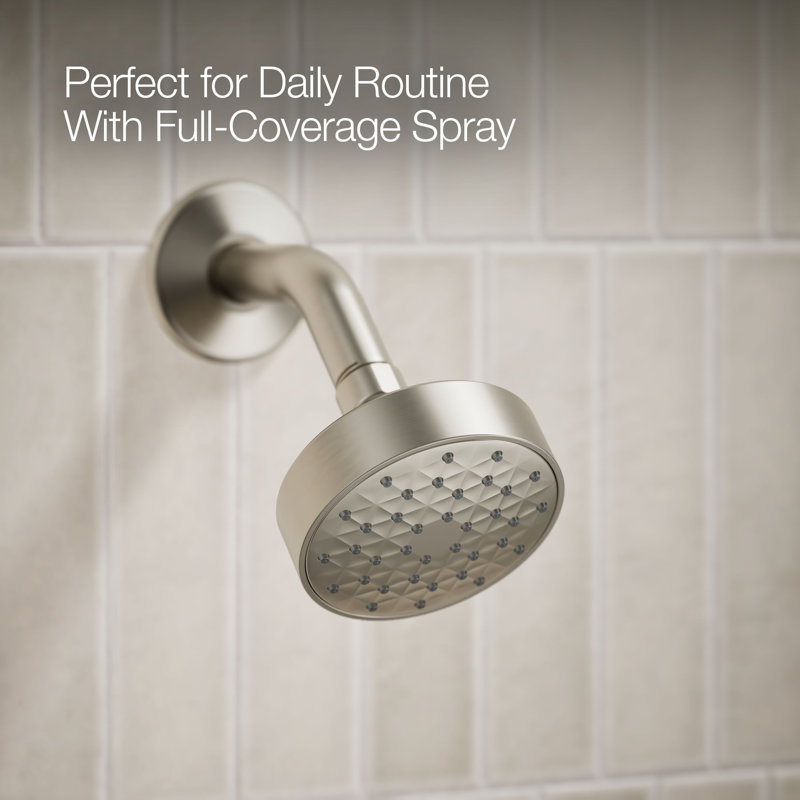 Pitch Rite-Temp Bath And Shower Trim Kit With Push-Button Diverter 1.75 Gpm, Brushed Nickel