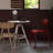 White Round Plastic Dining table-1782091063