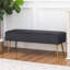 Tabouret de repose-pieds rectangulaire en velours-679863225