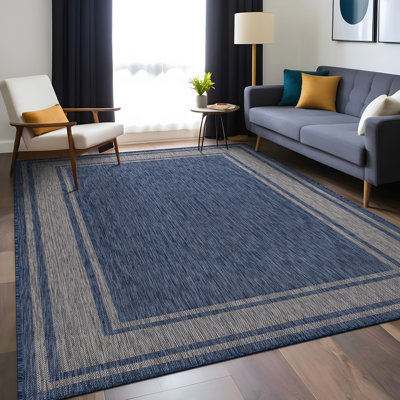 Waikiki Navy Indoor/Outdoor Rug
