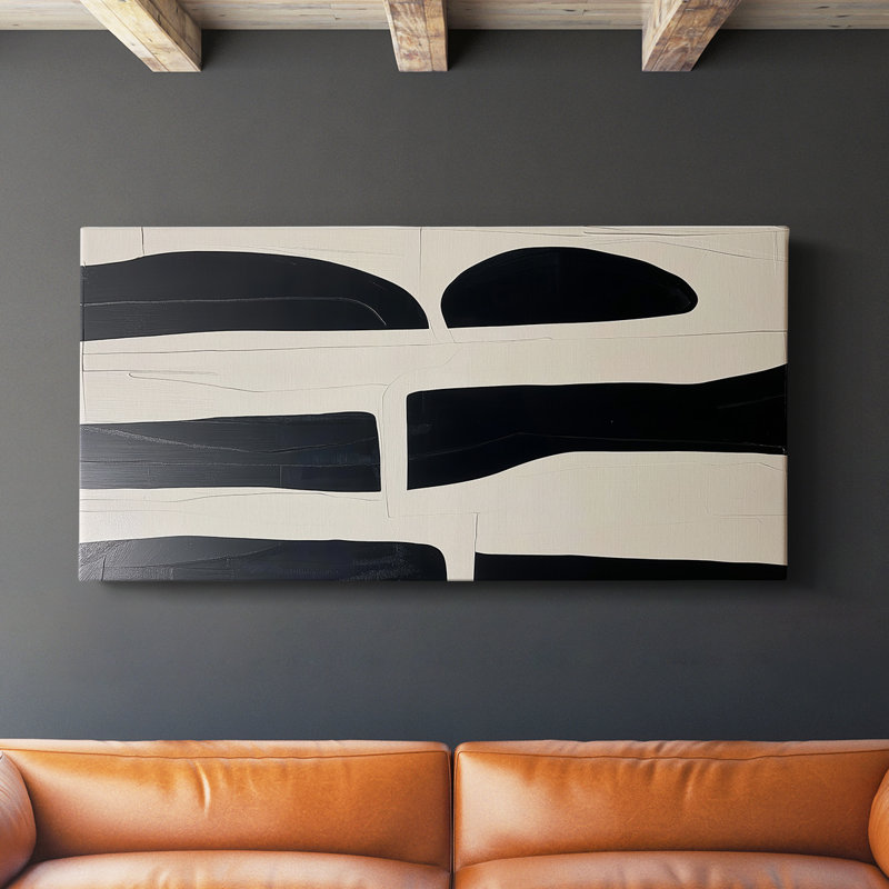 Abstract Series 7 #C-Gallery Wrapped Canvas, 16" H x 32" W