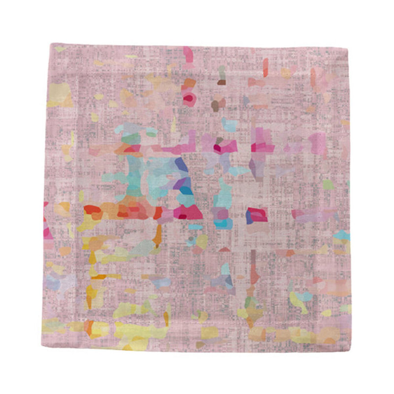 Coco Cotton Sateen Cocktail Napkins, Pink