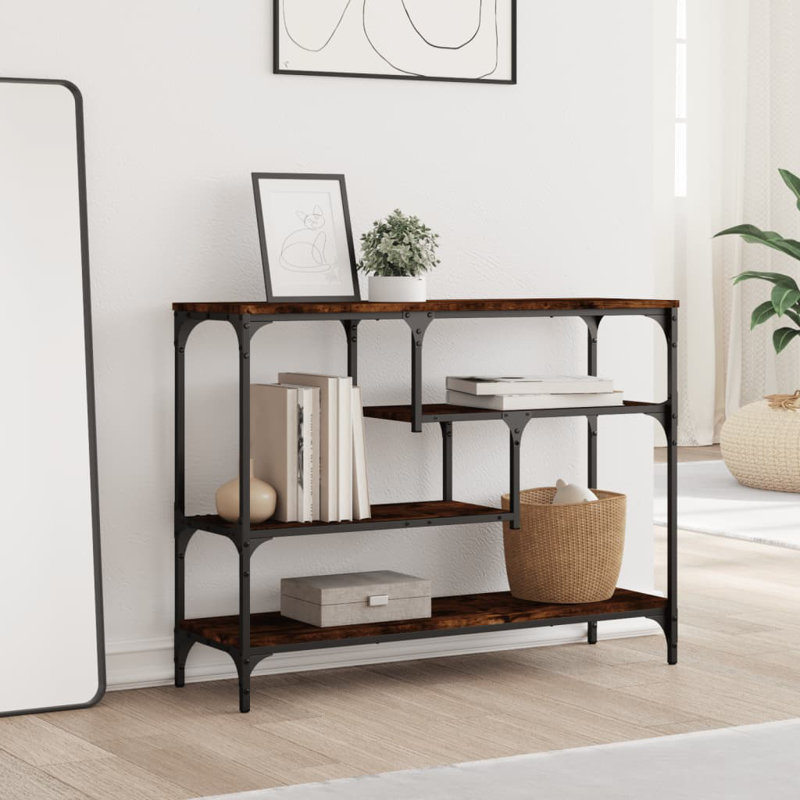 Abisoye 100cm Console Table, Smoked Oak
