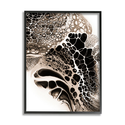 Motif monochromatique abstrait à motif de galets minimaliste moderne par Ros Ruseva