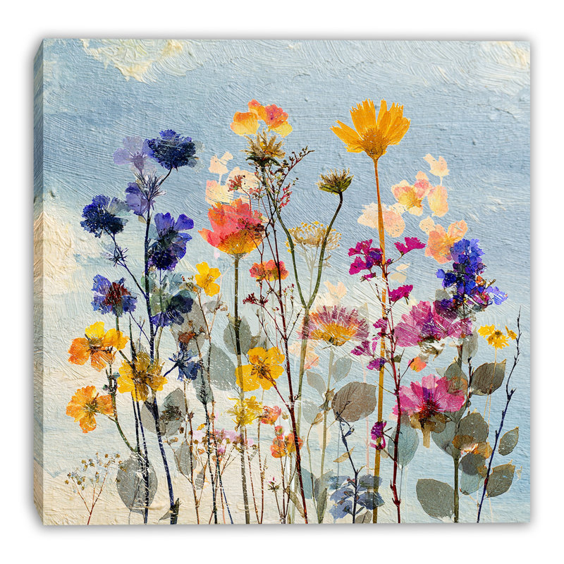 Art mural sur toile tendue Wildflower Drift, H 30 po x l 30 po x P 1,5 po