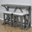 Ensemble de table de salle à manger à hauteur de comptoir 3 pièces avec port USB et tabourets Ashbury Farmhouse, ensemble de table de cuisine, ensemble de salle à manger, ensemble de table à manger-1224656359-1266997511-1217642749